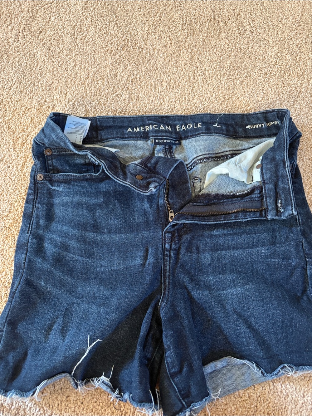 American Eagle Outfitters Dark Blue Denim Jean Shorts